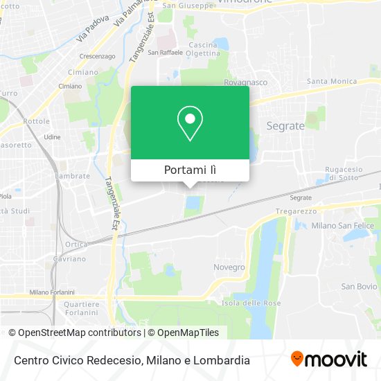 Mappa Centro Civico Redecesio