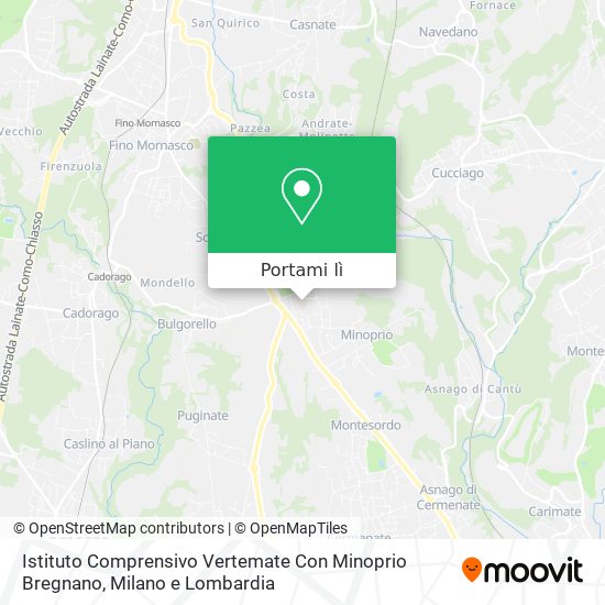 Mappa Istituto Comprensivo Vertemate Con Minoprio Bregnano