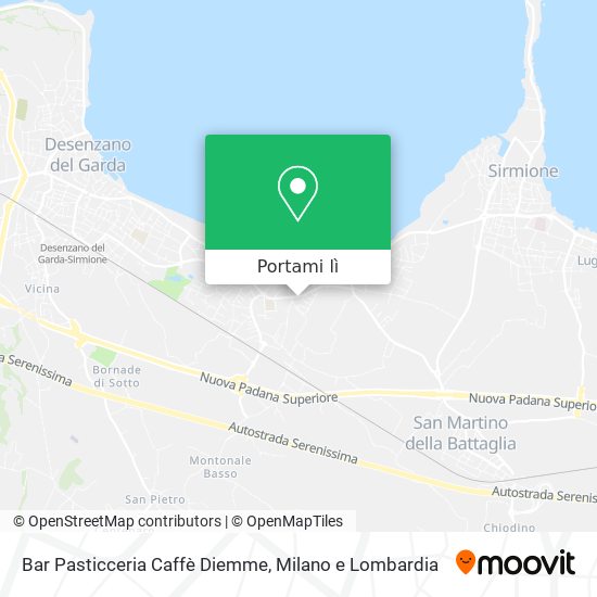 Mappa Bar Pasticceria Caffè Diemme