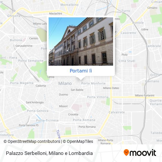 Mappa Palazzo Serbelloni