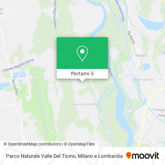 Mappa Parco Naturale Valle Del Ticino