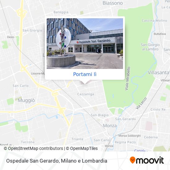 Mappa Ospedale San Gerardo