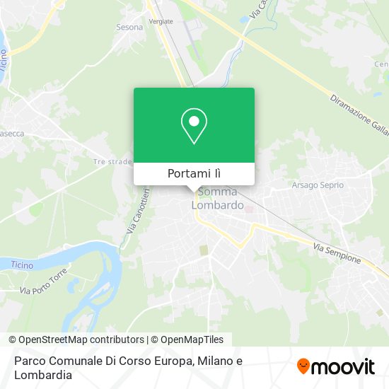 Mappa Parco Comunale Di Corso Europa