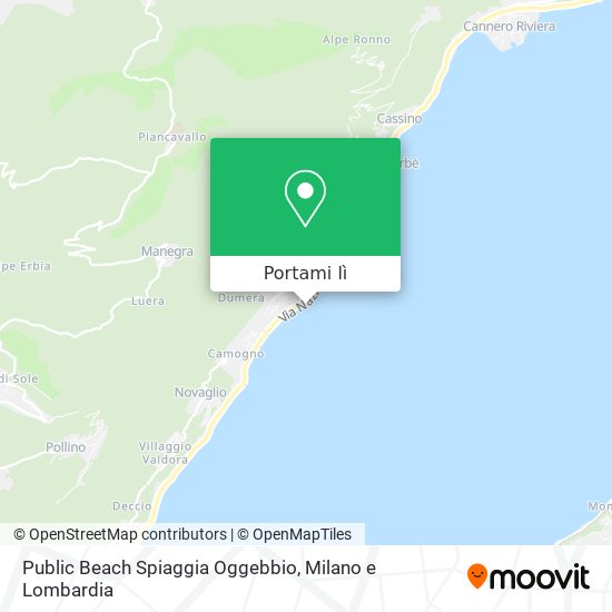 Mappa Public Beach Spiaggia Oggebbio