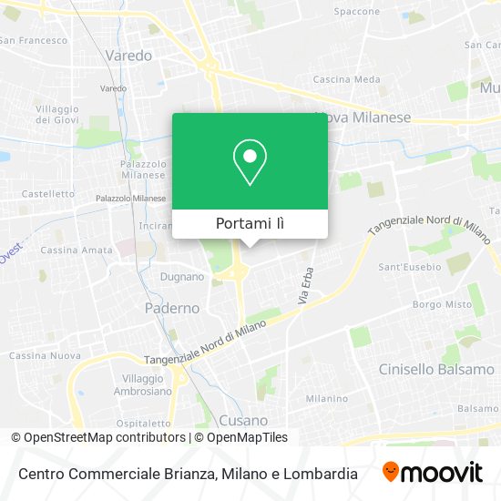 Mappa Centro Commerciale Brianza