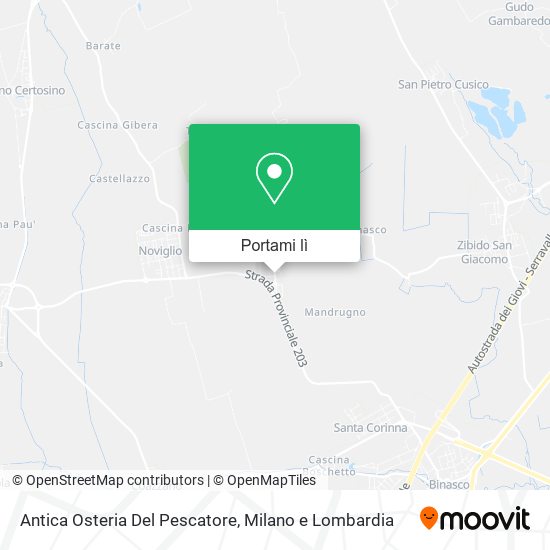 Mappa Antica Osteria Del Pescatore