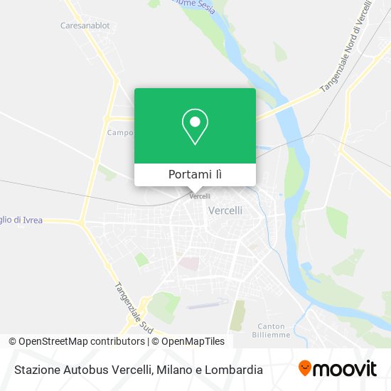 Mappa Stazione Autobus Vercelli
