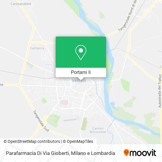 Mappa Parafarmacia Di Via Gioberti