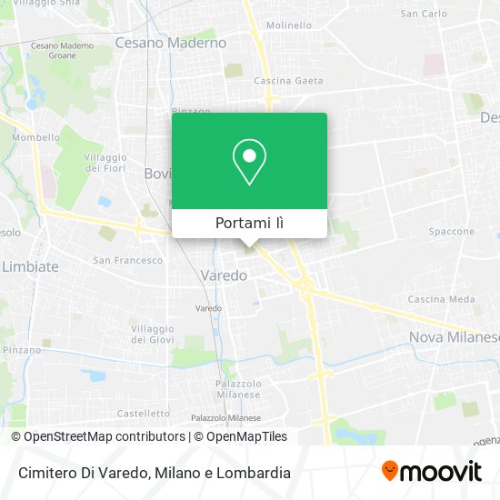 Mappa Cimitero Di Varedo