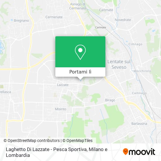 Mappa Laghetto Di Lazzate - Pesca Sportiva