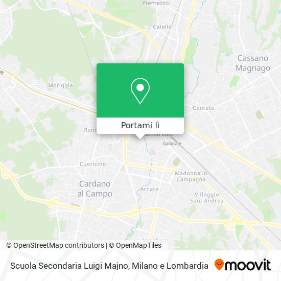 Mappa Scuola Secondaria Luigi Majno