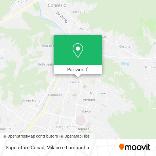 Mappa Superstore Conad
