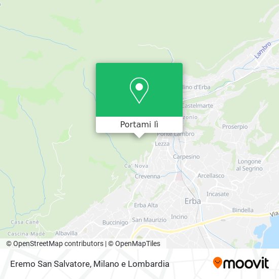 Mappa Eremo San Salvatore