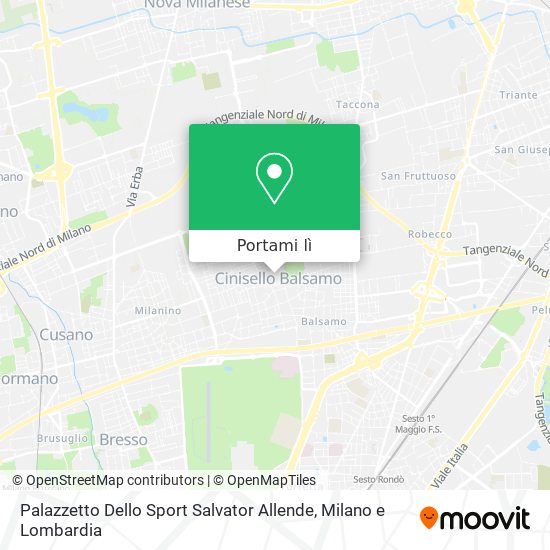 Mappa Palazzetto Dello Sport Salvator Allende