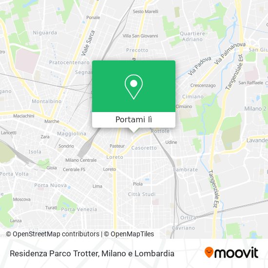 Mappa Residenza Parco Trotter