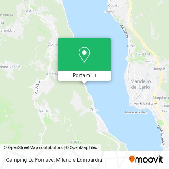 Mappa Camping La Fornace