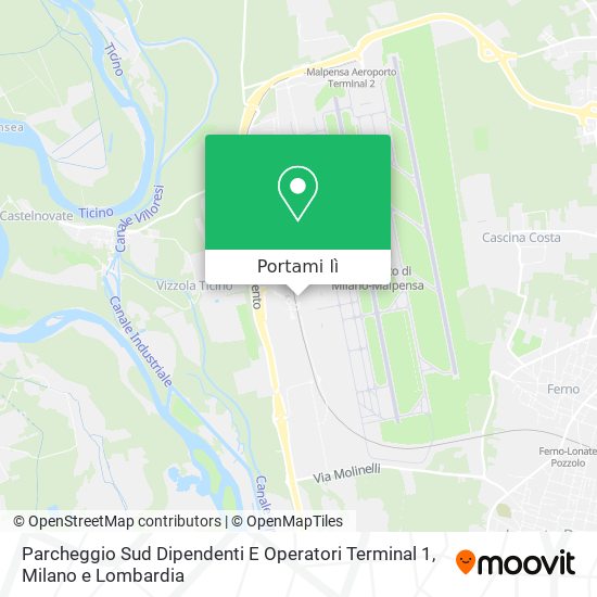 Mappa Parcheggio Sud Dipendenti E Operatori Terminal 1