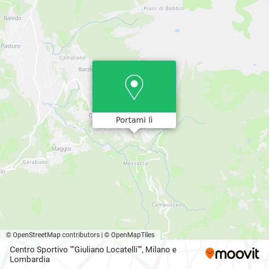 Mappa Centro Sportivo ""Giuliano Locatelli""