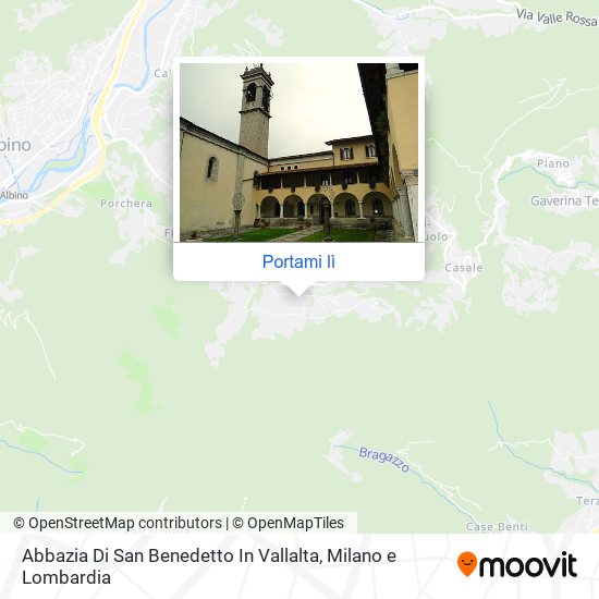 Mappa Abbazia Di San Benedetto In Vallalta