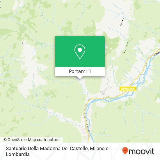 Mappa Santuario Della Madonna Del Castello