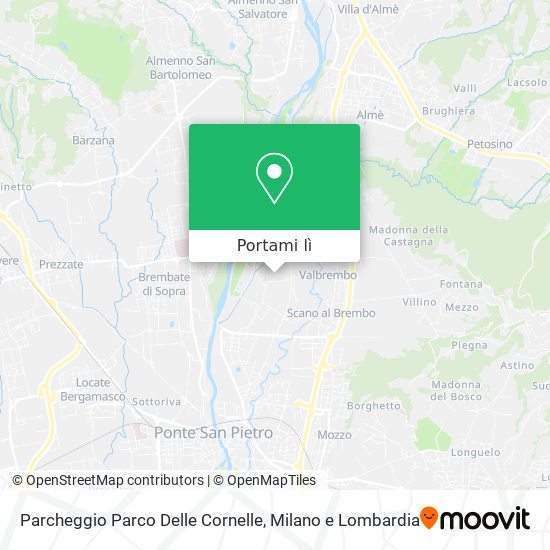 Mappa Parcheggio Parco Delle Cornelle