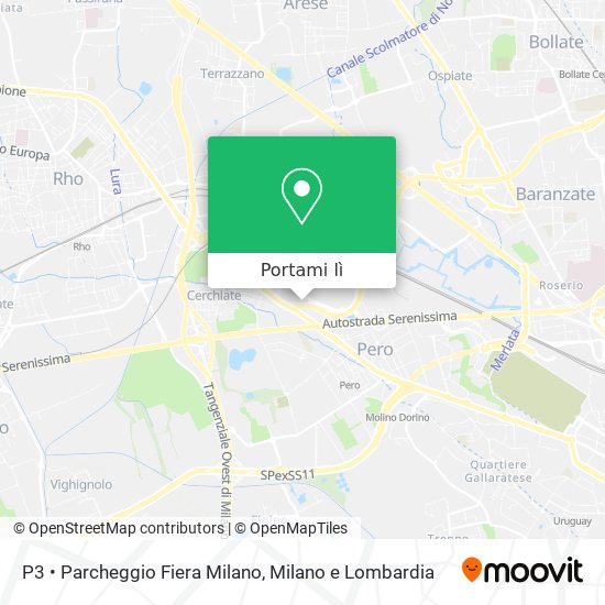 Mappa P3 • Parcheggio Fiera Milano