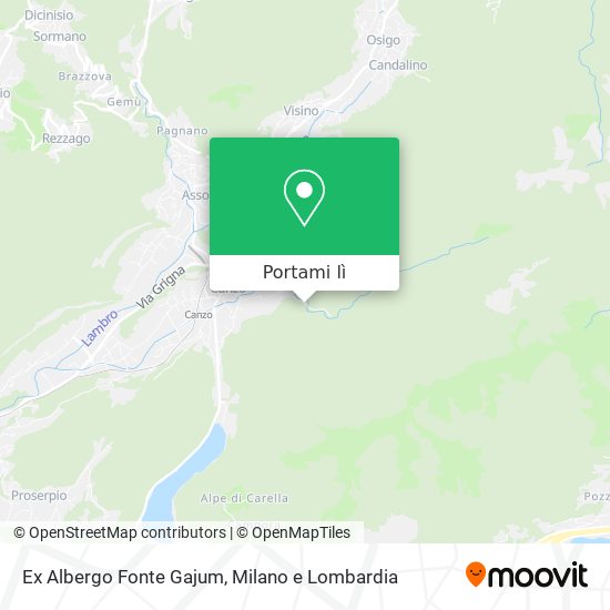 Mappa Ex Albergo Fonte Gajum