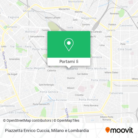 Mappa Piazzetta Enrico Cuccia