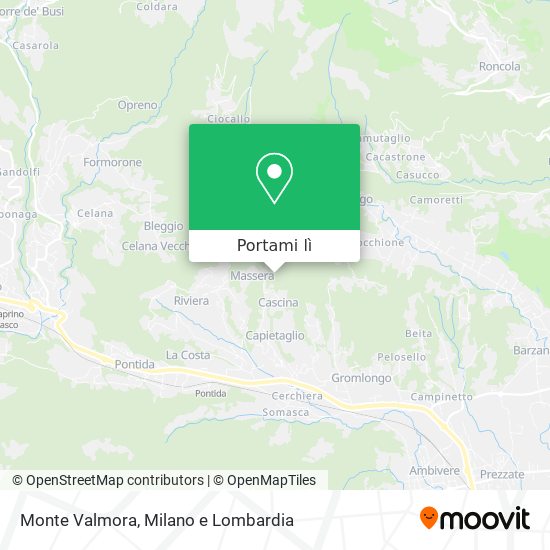 Mappa Monte Valmora