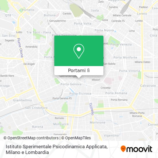 Mappa Istituto Sperimentale Psicodinamica Applicata