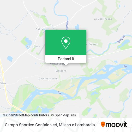 Mappa Campo Sportivo Confalonieri