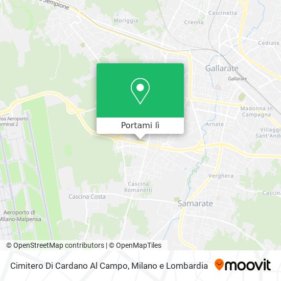 Mappa Cimitero Di Cardano Al Campo