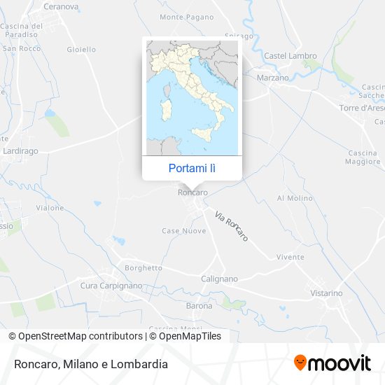 Mappa Roncaro