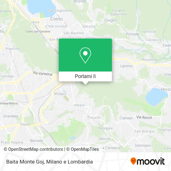 Mappa Baita Monte Goj