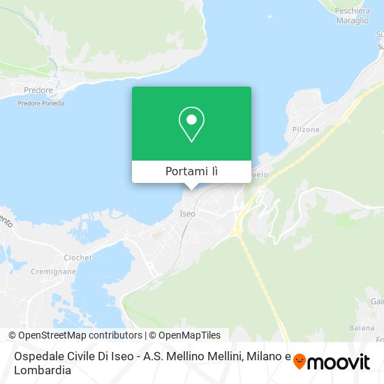 Mappa Ospedale Civile Di Iseo - A.S. Mellino Mellini
