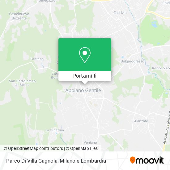Mappa Parco Di Villa Cagnola