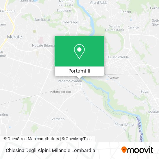 Mappa Chiesina Degli Alpini