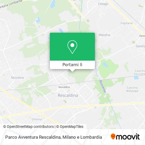 Mappa Parco Avventura Rescaldina