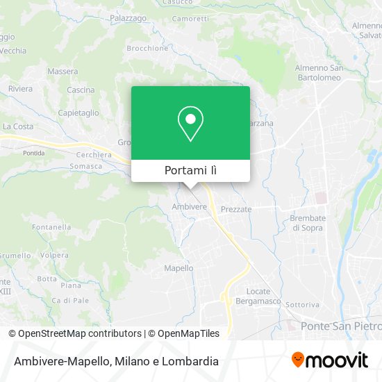 Mappa Ambivere-Mapello