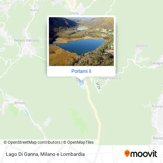 Mappa Lago Di Ganna