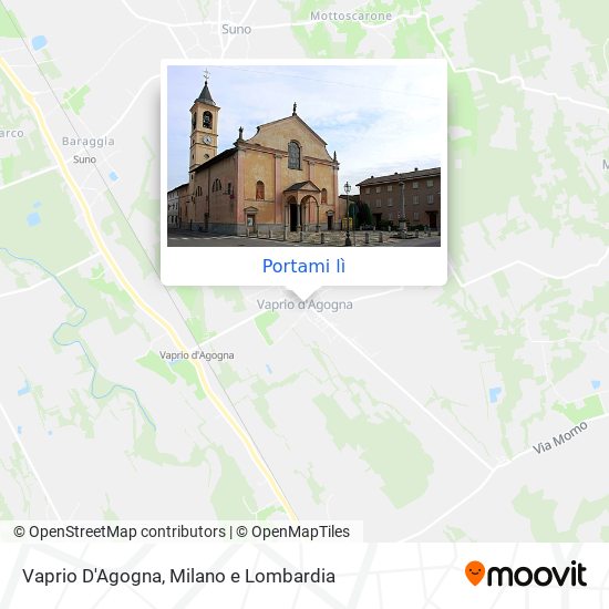 Mappa Vaprio D'Agogna