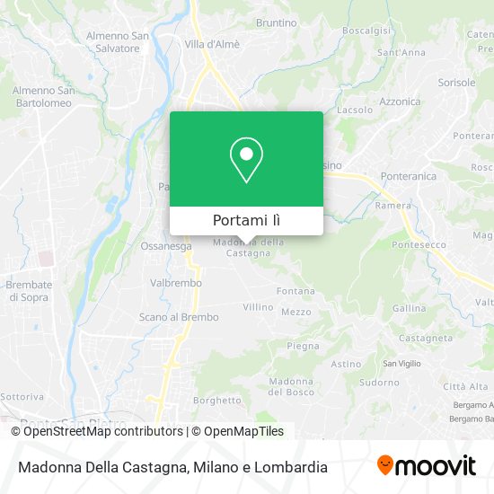 Mappa Madonna Della Castagna