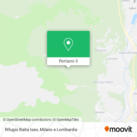 Mappa Rifugio Baita Iseo