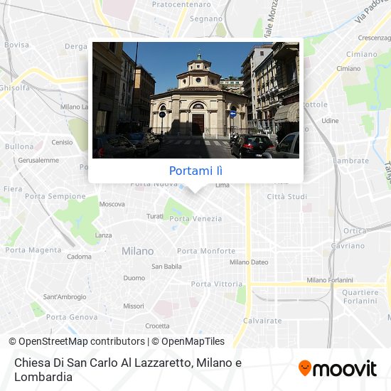 Mappa Chiesa Di San Carlo Al Lazzaretto