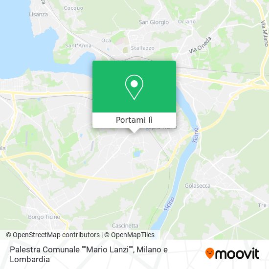 Mappa Palestra Comunale ""Mario Lanzi""