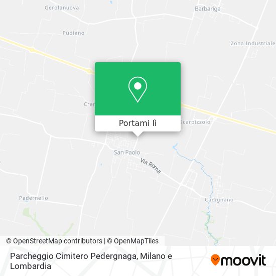 Mappa Parcheggio Cimitero Pedergnaga