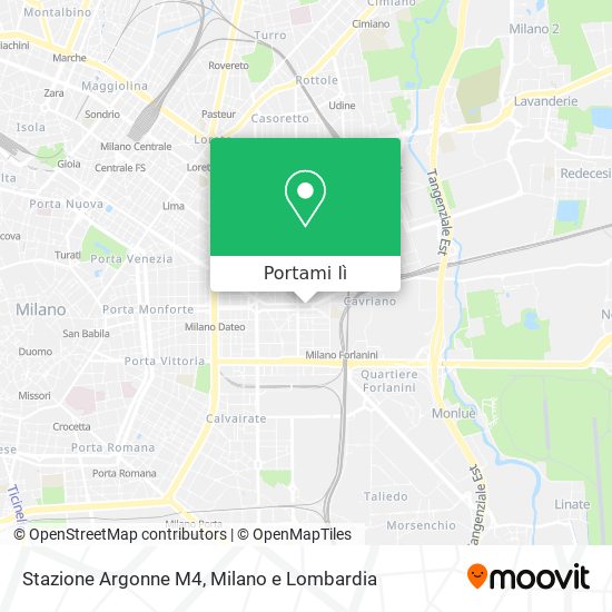 Mappa Stazione Argonne M4