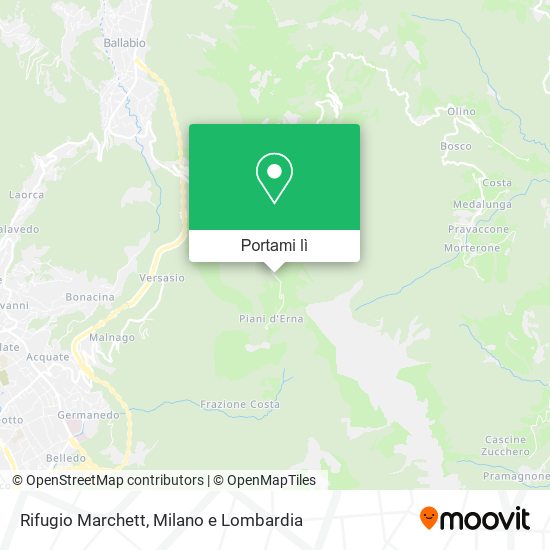 Mappa Rifugio Marchett