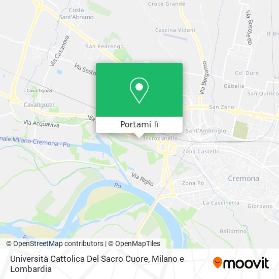 Mappa Università Cattolica Del Sacro Cuore