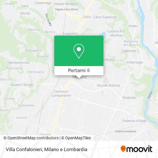 Mappa Villa Confalonieri